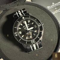 ราคา นาฬิกา Blancpain x swatch ระบบ Automatic กันน้ำ 90 ม ของแท้ 100 นาฬิกา ผู้ชาย ผู้หญิงปองแปง (21277701874)