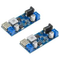 ราคา DC 6V 9V 12V 24V to DC 5V 5A Buck Converter Module9 36V Step Down to USB 5V Transformer Dual Output Voltage Regulator (17240597787)