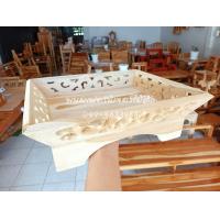 ราคา ถาดไม้สัก ถาดอาหาร ที่วางแก้วน้ำ งานไม้สักแท้100 (14399654039)