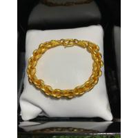 ราคา สร้อยข้อมือทองลายรวงข้าว 3บาท หุ้มทองแท้ ลายตันลายทองแท้ (20020600259)