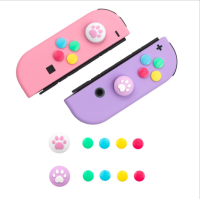 ราคา Nintendo Switchปุ่มจอยสติ๊กแท่งเก็บข้อมูลฝาจับฝาครอบป้องกันสำหรับNintendo Switch Joy Con Controller ABXY Keyสกินสติ๊กเกอร์กรณี (19791682485)