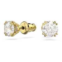 ราคา Swarovski Constella Gold Round Cut White Diamond ต่างหูแฟชั่นสตรีเงินแท้ S925 ของขวัญวันวาเลนไทน์ของขวัญวันเกิด (21011145212)