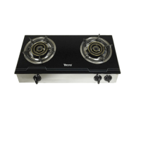 ราคา TECNOSTAR เตาแก๊สตั้งโต๊ะหน้ากระจก 2 หัวเตา TNS G7134 GB สีดำ (17146830860)