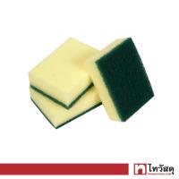 ราคา ใยขัดอเนกประสงค์ แผ่นใยขัดสีเขียว KASSA HOME แพ็ค 3 ชิ้น สีเหลือง เขียว (16452870631)
