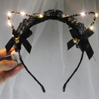 ราคา ที่คาดผมพวงมาลามีหูแมว LED ไฟกะพริบวันคริสต์มาส1ชิ้นที่ของขวัญวันเกิดงานแต่งงานสำหรับงานปาร์ตี้คลับ (20369165570)