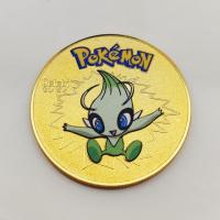 ราคา Gold Pokemon Coins Pikachu Commemorative Coins Metal Pokemon Letters Gold Metal Round Cards Silver Mewtwo Coin Anime Toys (19614810975)