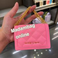 ราคา Charles Keith Micaela Quilted Card Holder Wallet กระเป๋าใบสั้น ขนาดเล็ก (18321196545)