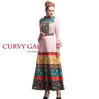 ราคา Curvy Gal พร้อมส่ง XL อก44 เอว40 สพ ฟรีไซร์ เดรสสั้น แขนยาว เดรสลายโบฮีเมี่ยน เดรสลายดอกไม้ พร้อมซับใน (12422454611)