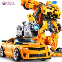 ราคา ทรานส์ฟอร์มเมอร์ส5 Optimus Prime Bumblebee ของเล่นหุ่นยนต์ไดโนเสาร์รถยนต์หุ่นยนต์แอ็คชั่นคลาสสิกรถไดโนเสาร์เปลี่ยนของเล่นสำหรับเด็กผู้ชายของขวัญวันเกิด Optimus Prime ของเล่นสำหรับเด็กผู้ชาย (974066675
