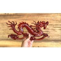 ราคา มังกรคู่ซ้าย ขวา แกะด้วยไม้แท้ (18077195612)