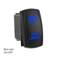 ราคา LED Rocker สวิทช์ไฟตัดหมอกสวิทช์รถยนต์การปรับเปลี่ยนเปิด ปิดรถ Dashboard ปุ่ม5 Pin (8837410564)