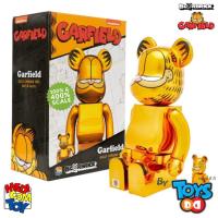 ราคา BEARBRICK GARFIELD GOLD CHROME Version 400 100 (17324798579)