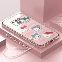 ราคา Hontinga เคสโทรศัพท์ Samsung Galaxy Note 9 Note 8 S9 Plus S9 เคสการ์ตูนน่ารัก Hello Kitty ชุบโครเมี่ยมสุดหรูนิ่มเคสโทรศัพท์ TPU สี่เหลี่ยมคลุมทั้งหมดป้องกันกล้องเคสยางสำหรับเด็กผู้หญิง (18860248587)