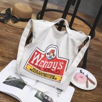 ราคา กระเป๋าผ้าแคนวาส กระเป๋าสะพาย กระเป๋าผ้า shopping กระเป๋าผ้ารักษ์โลก ลาย wendys (333320358)