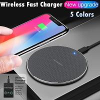 ราคา ผลิตภัณฑ์ดั้งเดิม Gratis Ongkir แท่นที่ชาร์จแบตเตอรี่โทรศัพท์แบบไร้สายสำหรับมือถือทุกรุ่นแท่นแท่นชาร์จอะลูมินัมอัลลอยกลมบางพิเศษสำหรับ Iphone Samsung Android (20307946239)