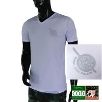 ราคา เสื้อยืด ตำรวจ POLICE สีขาว คอวี (9485713124)