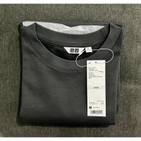 ราคา เสื้อยืดโอเวอร์ไซส์สำหรับผู้ชายเสื้อเชิ้ตทรงโคร่ง Uniqlo Airism เสื้อยืดเสื้อยืดคอกลมไซส์ S XL (19826410284)