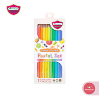 ราคา ดินสอสี Color Pencil มาสเตอร์อาร์ต Master Art สีไม้พาสเทล รุ่น Summer set 12 สี จำนวน 1 กล่อง (20790097501)