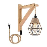 ราคา โคมไฟติดผนังในร่มสไตล์วินเทจโคมไฟและสวิตช์ติดผนังสไตล์โบโฮและสายชาร์จ2 8ม โคมไฟวินเทจอุตสาหกรรม E27สำหรับบันไดสำหรับห้องนอนห้องโถงโคมไฟหัวเตียง ไม่มีหลอดไฟ (21000297438)