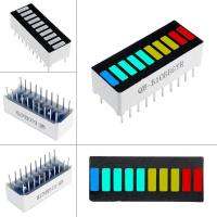 ราคา SeasBoat 5PCS 10ชุดหลอดไฟ LED ตัวบ่งชี้บาร์กราฟ DIP สีฟ้าสีเหลืองเขียวแดง (7660125371)
