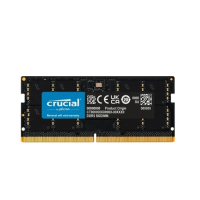 ราคา Cru cial laptop RAM for notebook module SO DIMM DDR5 8GB 16GB 32GB 4800MHz 5200MHz 5600MHz 1 1V CL40 Pin 262 (20862305063)