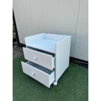 ราคา CProduct ตู้หัวเตียงโมเดิร์น 40x50สูง60ซม รุ่นมีล้อ ตู้หัวเตียงไม้สักทอง ตู้ข้างเตียง โต๊ะข้างเตียง ตู้ลิ้นชัก 2 ลิ้นชัก สีขาว CPRO 156 (17521563922)