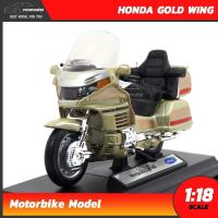 ราคา โมเดลมอเตอร์ไซด์ HONDA GOLD WING สีทอง Scale 1 18 โมเดลรถมอไซด์ ประกอบสำเร็จ จำลองเหมือนจริง พร้อมฐานตั้งโชว์ โมเดลรถสะสม Welly (5012860149)