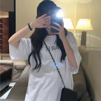 ราคา VOGUEBIBLEหลวมสไตล์เกาหลีผู้หญิงเสื้อยืดINSแฟชั่นจดหมายพิมพ์Baju Perempuanสันทนาการป่าเสื้อยืดสำหรับผู้หญิง 2020 ใหม่ (3179052772)