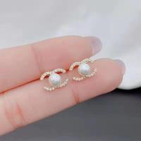 ราคา พร้อมส่ง ต่างหูเงิน เงิน925 ต่างหูชุปทอง ต่างหูCC ต่างหูCCดิออร์ น่ารัก สินค้าพร้อมส่ง (15245381158)