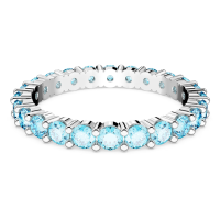 ราคา Swarovski แหวนเมทริกซ์กลมตัดแหวนพลอยสีฟ้า S925 แหวนแฟชั่นสตรีเงินสเตอร์ลิงของขวัญวันวาเลนไทน์ของขวัญวันเกิด (19851244682)