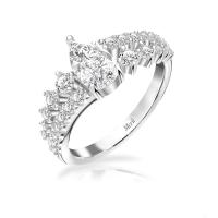 ราคา Merii แหวนเงินแท้ 925 ชุบโรเดียม ประดับเพชร CZ รูปทรงหยดน้ำ แหวนCZ แหวนคลาสสิก Laureate 221R0350 01 (10271164929)