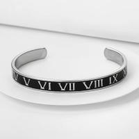 ราคา Yuki การออกแบบใหม่ข้อมือสร้อยข้อมือกำไลข้อมือสร้อยข้อมือสแตนเลสสำหรับผู้หญิงเคลือบแกะสลักเลขโรมันคู่โรมันกำไลข้อมือสำหรับผู้หญิงเครื่องประดับ (16048296772)