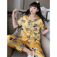 ราคา beautycloset02 พร้อมส่ง ชุดนอนผ้าซาตินแขนสั้นขายาว ชุดนอนลายการ์ตูน ชุดนอนผู้หญิง ชุดนอนซาตินแขนสั้นขายาว ชุดนอนลายน่ารักชุดนอนผ้าซาติน (16343340937)