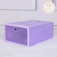 ราคา พร้อมส่ง กล่องใส่รองเท้าพลาสติก กล่องเก็บรองเท้า ราคาต่อ1 ชิ้น (21167026606)