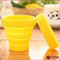 ราคา FinDee แก้วน้ำพับได้ แก้วน้ำซิลิโคน ถ้วยยืดไสลด์ silicone folding cup มีสินค้าพร้อมส่ง (18277571831)