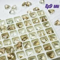 ราคา พลอยเทียมระดับ K9 พรีเมียม พลอยเทียมทรายคริสตัล ทรงหัวใจ 8x9มม เครื่องประดับพลอยเทียม (20158388909)