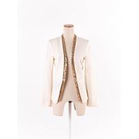 ราคา H M เสื้อคลุมเบลเซอร์แขนยาว แต่งปักเลื่อม มีซับในมีฟองน้ำเสริมไหล่ ป้ายแบรนด์ระบุไซส์ EUR32 มีรอยเปื้อนจางๆด้านหลังชายเสื้อ Preloved (20690236034)