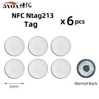 ราคา 6ชิ้น Ntag215 Ntag213 NFC สติกเกอร์ Ntag216แท็ก ntag 213 13 56MHz ป้ายทั่วไป RFID Token Patrol เบามากสำหรับทางลัดฯลฯ (21170191945)