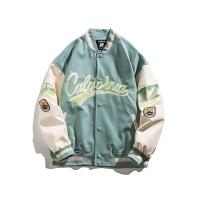 ราคา ST เสื้อแจ็กเก็ตแจ็กเก็ตหนังเครื่องแบบเบสบอลชายเสื้อคลุมลำลองปักลาย (20320496353)