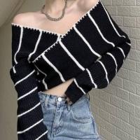 ราคา เสื้อแขนยาวผู้หญิง ไขว้หน้า ปาดไหล่ เสื้อครอป ไหมพรม ผ้าร่อง ทรงสวย เสื้อแฟชั่นผญ ผ้านิ่ม ยืดหยุ่นได้ดี เสื้อเปิดไหล่ สุดเซ็กซี่ (16890534838)