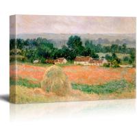 ราคา Claude Monet Haystack At Giverny Impressionist ศิลปะผ้าใบศิลปะสมัยใหม่บ้าน12X18นิ้ว (20267227096)