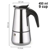 ราคา มอคค่าพอท รุ่นสแตนเลส กาต้มกาแฟรุ่นสแตนเลส Moka Pot กาต้มกาแฟสดแบบพกพา หม้อต้มกาแฟแบบแรงดัน เครื่องชงกาแฟ เครื่องทำกาแฟสด Alliswell (4673946765)