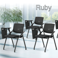 ราคา FULLHOUSE เก้าอี้พับ เก้าอี้เลคเชอร์ เก้าอี้นั่งทำงาน สีดำ รุ่น Ruby (21074133725)