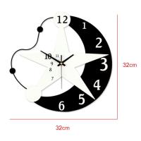 ราคา ตกแต่งห้องนอนนาฬิกาติดผนังรูปพระจันทร์รูปดาวสุดสร้างสรรค์นาฬิกาแขวนผนังแฟชั่นหรูหรา (17578258645)