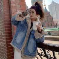 ราคา Riri Bao เสื้อแจ็คเก็ตยีนส์บุขนกำมะหยี่หนาพิเศษสำหรับผู้หญิงชุด Parker ดูแพงแบบใหม่ฤดูใบไม้ร่วงและฤดูหนาวเสื้อกันหนาวบุใยฝ้ายขนแกะขนกระต่าย (20648943675)