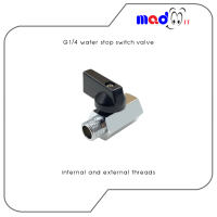 ราคา วาล์วน้ำ G1 4 แบบเกลียวในคู่แบบเกลียวนอกและเกลียวใน วาล์น้ำสำหรับชุดน้ำเปิด (20759371601)