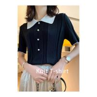 ราคา ส่งของทุกวัน เสื้อยืดโปโล แขนสั้น ปลอกคอตุ๊กตา แบบบาง (21059149550)