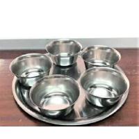 ราคา ชุดถวาย ข้าวพระภูมิ เจ้าที่ ชุดข้าวพระ สแตนเลส 5ใบ แบบแข็ง ทนทาน ไม่บิดเบี้ยวง่าย ชุดถวายข้าวพระพุทธ ชุดถวายองค์เทพ ชุดถวาย ข้าว (2534562765)