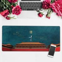 ราคา แผ่นรองเมาส์แผ่นรองเมาส์ขนาดใหญ่พิเศษแห่งชาติแฟชั่นจีนศาลล็อคหนาที่กำหนดเอง (20534687158)