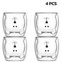 ราคา Aliz selection แก้วสองชั้น แก้ว2ชั้น ลายน่ารัก 250ml แก้วสองชั้นลายน่ารัก รักษาอุณหภูมิ จับไม่ร้อนมือ Double Wall Glass Cup (19273055109)